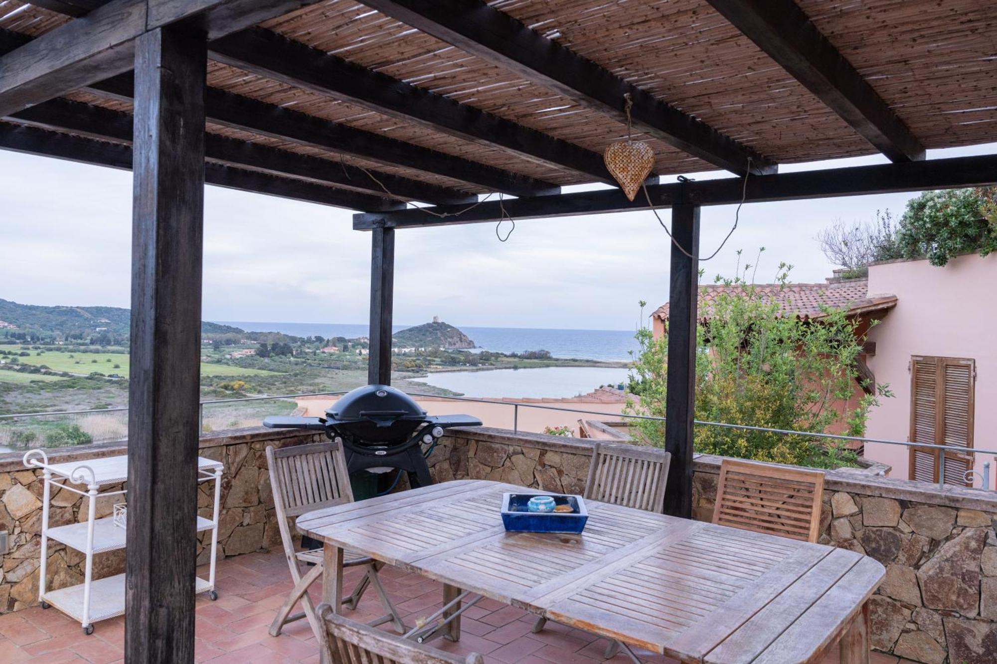 Residenza Del Barone Villa Zoe Chia - Vista Mare Exterior foto