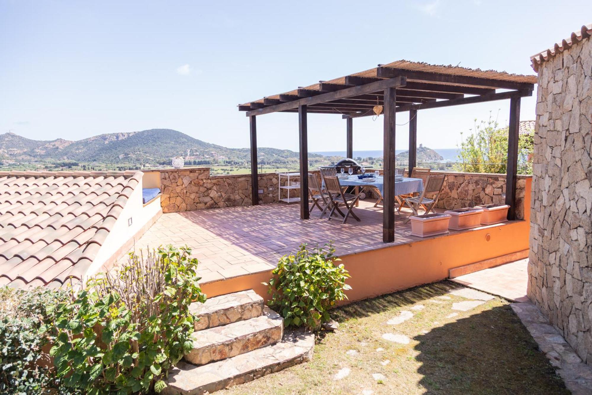 Residenza Del Barone Villa Zoe Chia - Vista Mare Exterior foto
