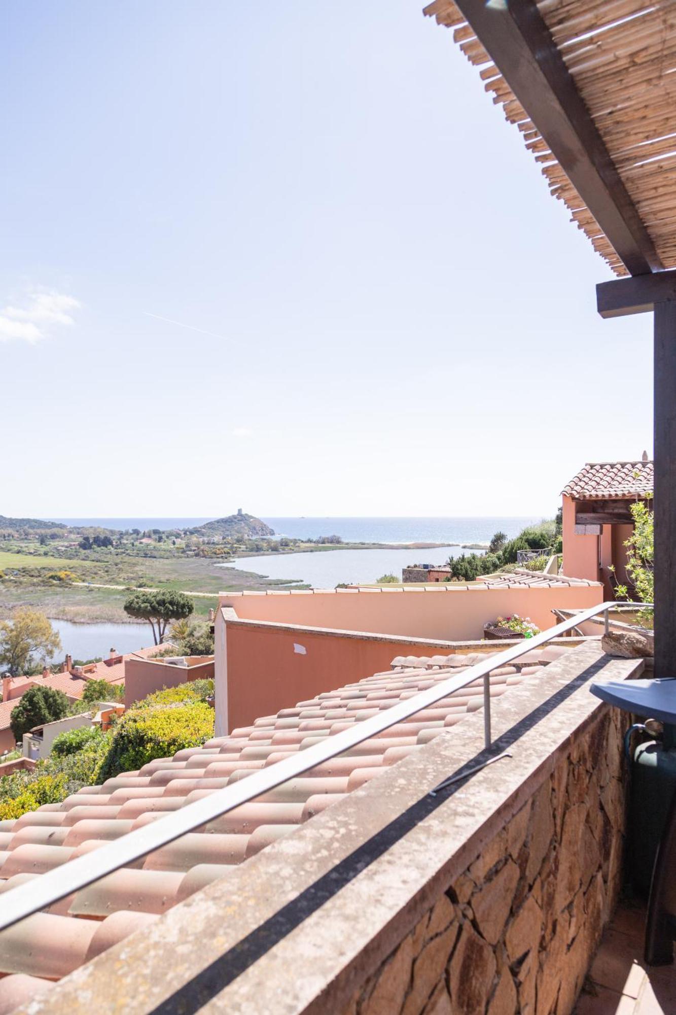 Residenza Del Barone Villa Zoe Chia - Vista Mare Exterior foto