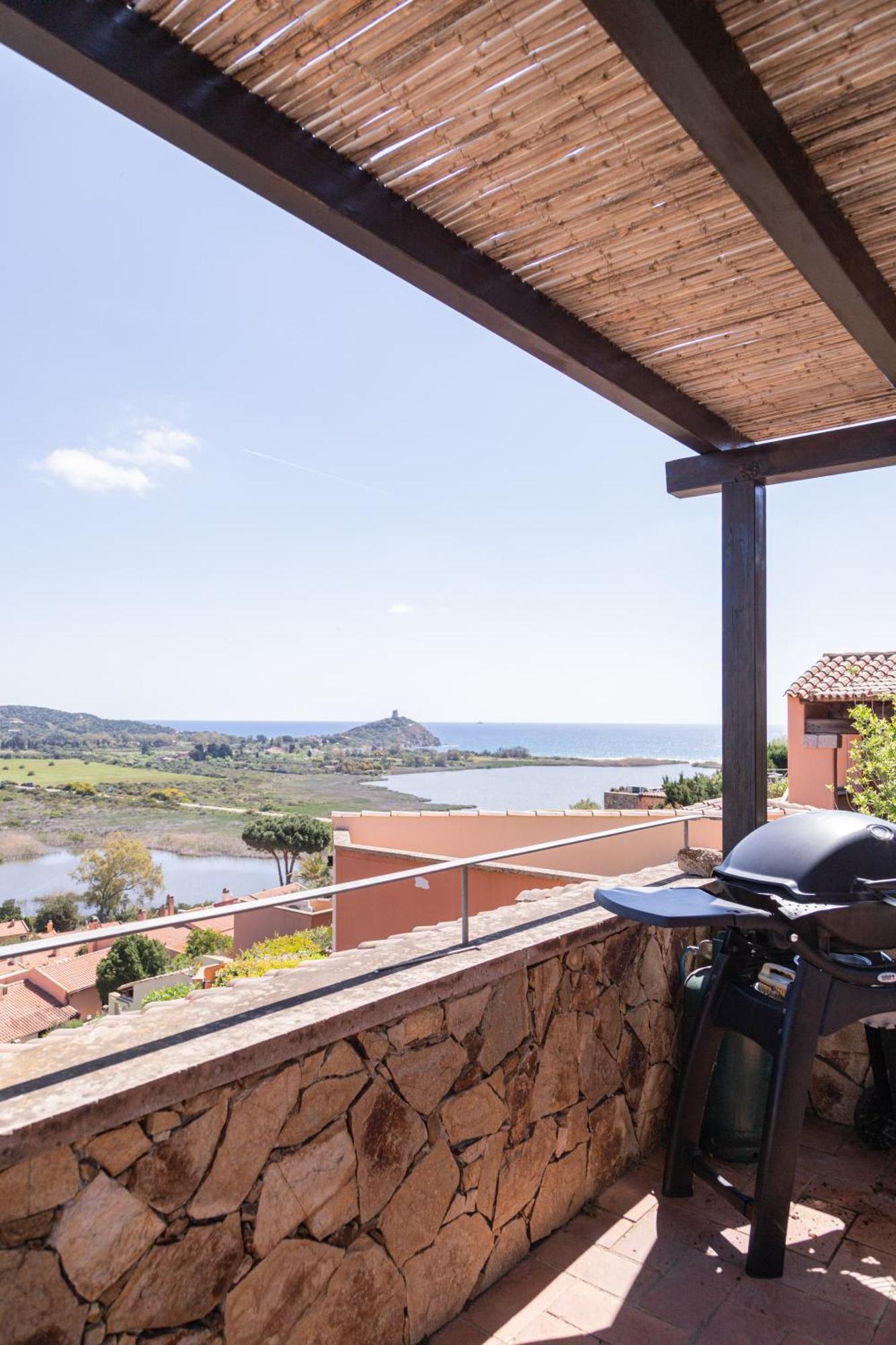 Residenza Del Barone Villa Zoe Chia - Vista Mare Exterior foto